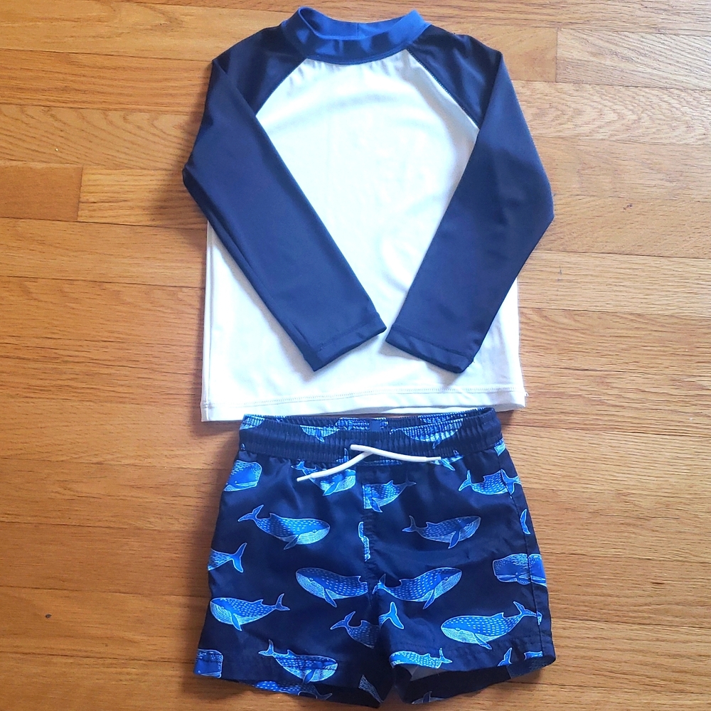 Janie & Jack Rashguard Swin Set